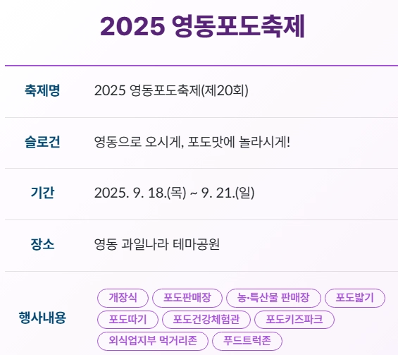 영동-포도축제_일정