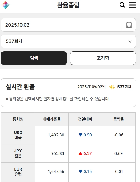 현재-환율조회