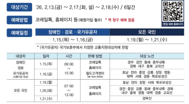 설날-기차표-예매-일정