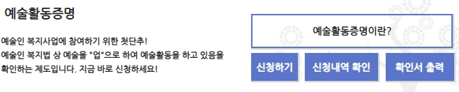 예술인-경력정보시스템