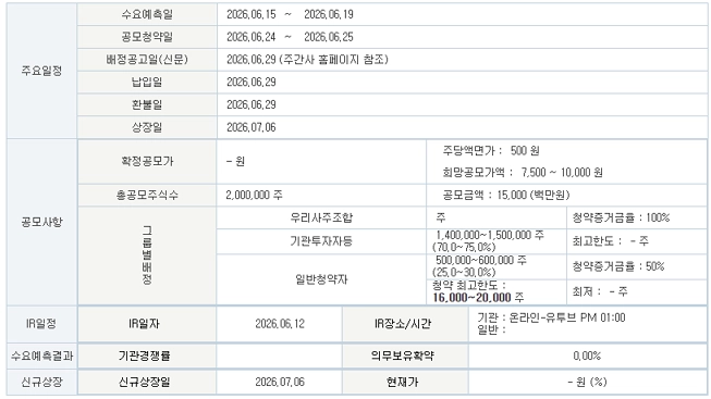 레몬헬스케어 공모주 일정